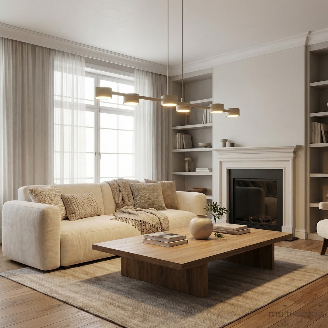 Megara lampa wisząca 6xGX53 mokka 1707/6