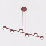 Megara lampa wisząca 6xGX53 burgund 1706/6