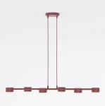 Megara lampa wisząca 6xGX53 burgund 1706/6