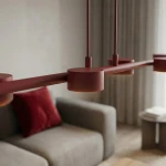 Megara lampa wisząca 6xGX53 burgund 1706/6