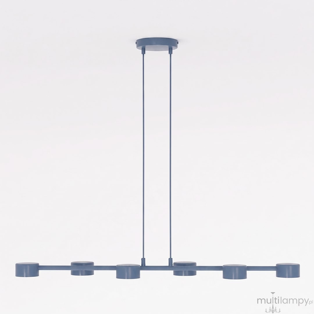 Megara lampa wisząca 6xGX53 niebieska 1842/6