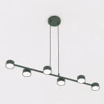 Megara lampa wisząca 6xGX53 zielona oliwka 1844/6