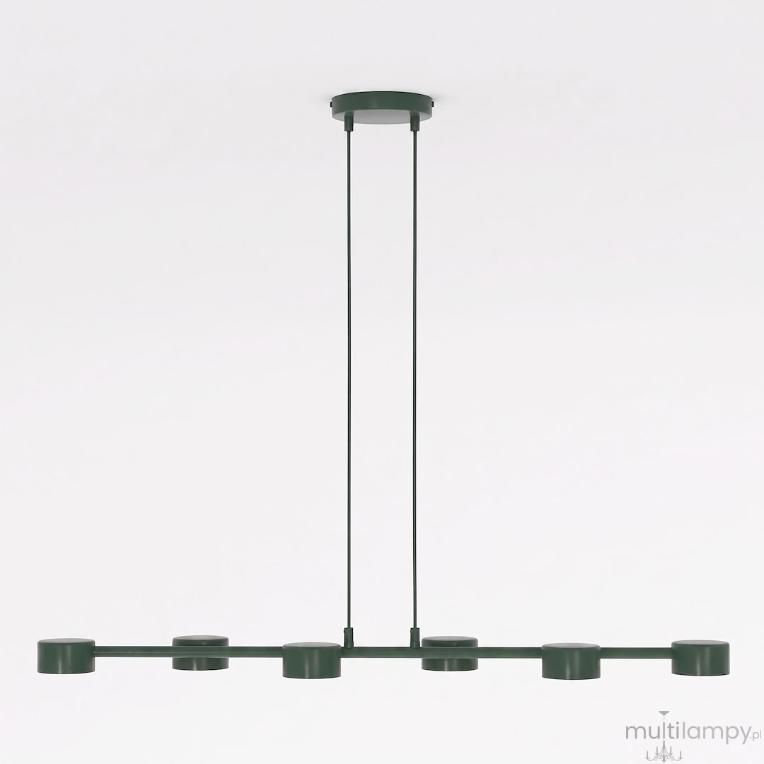 Megara lampa wisząca 6xGX53 zielona oliwka 1844/6
