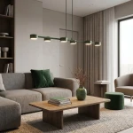 Megara lampa wisząca 6xGX53 zielona oliwka 1844/6