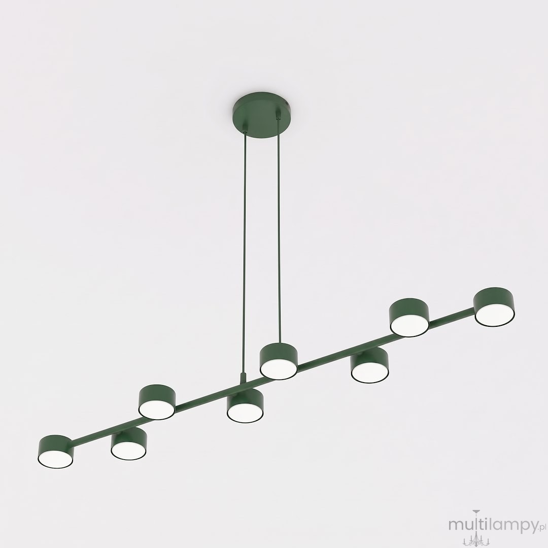Megara lampa wisząca 8xGX53 zielona oliwka 1844/8