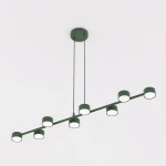 Megara lampa wisząca 8xGX53 zielona oliwka 1844/8