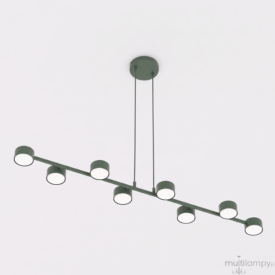 Megara lampa wisząca 8xGX53 zielona oliwka 1844/8