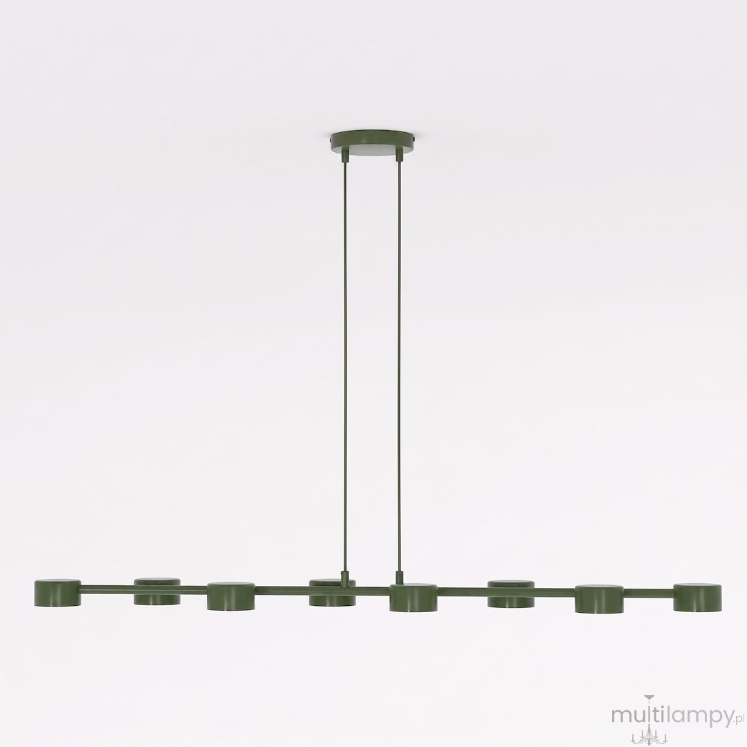 Megara lampa wisząca 8xGX53 zielona oliwka 1844/8