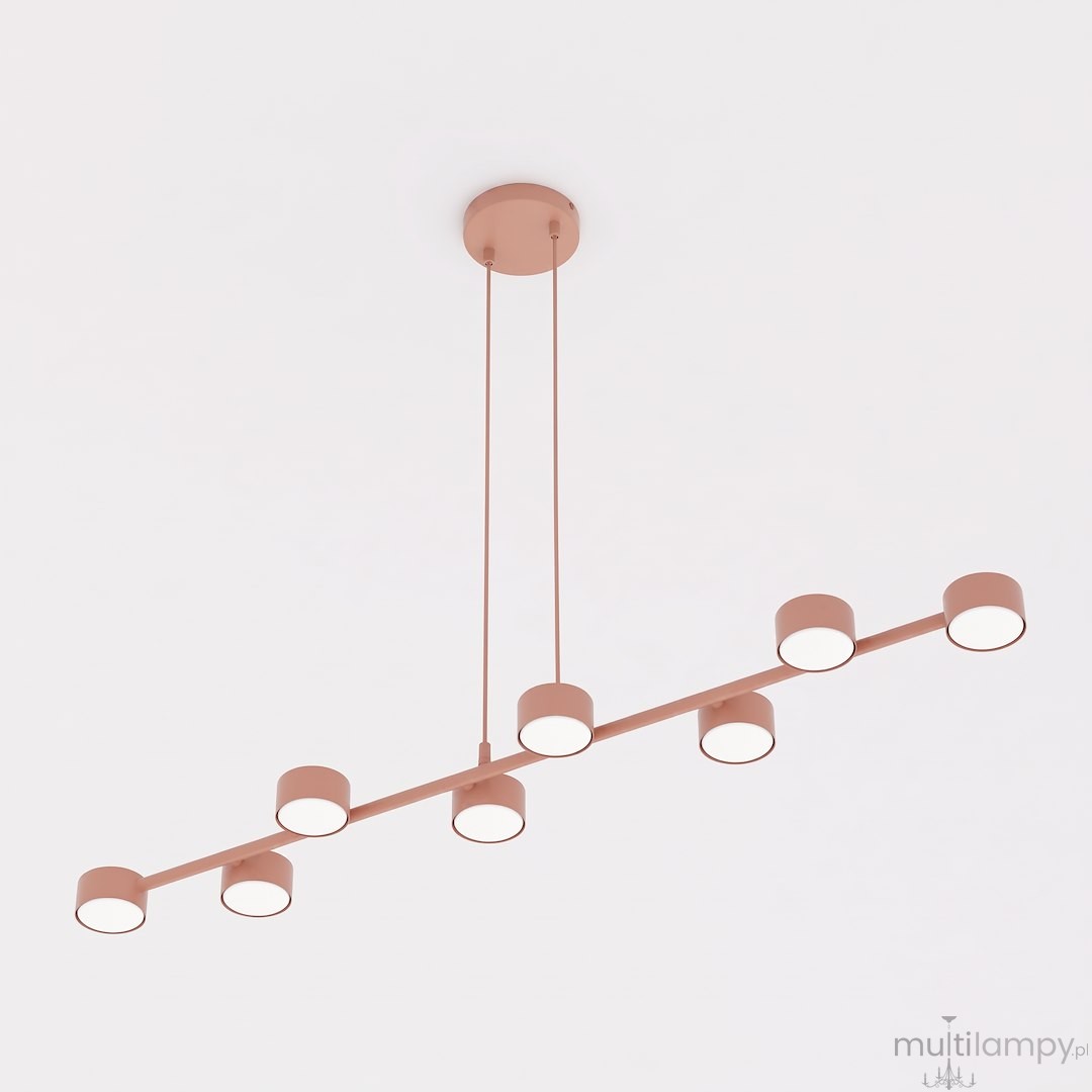 Megara lampa wisząca 8xGX53 koral 1843/8