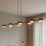 Megara lampa wisząca 8xGX53 burgund 1706/8