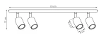 Flash lampa sufitowa (spot) 4xGU10 zielona oliwka 1838/4