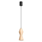 Kubbe lampa wisząca GU10 czarna jasne drewno SL.2027