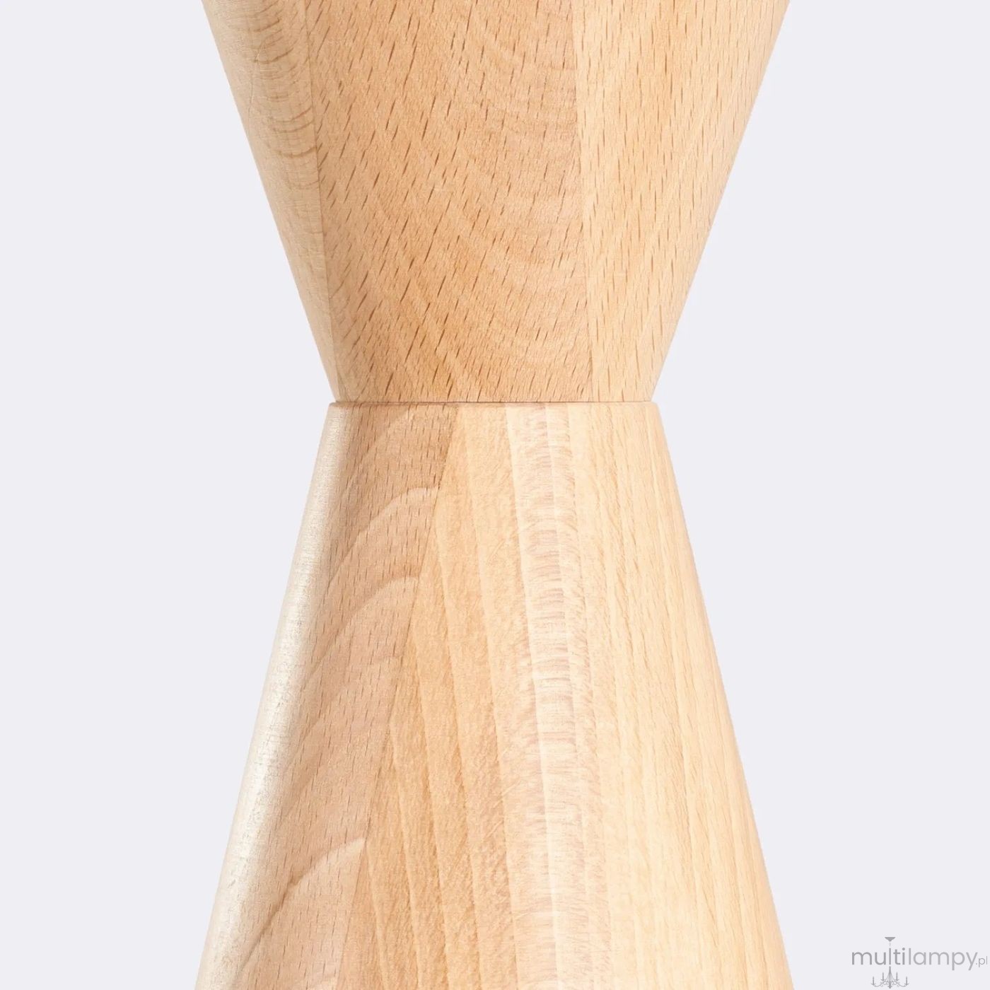 Kubbe lampa wisząca GU10 czarna jasne drewno SL.2028