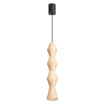 Kubbe lampa wisząca GU10 czarna jasne drewno SL.2029