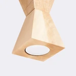 Kubbe lampa wisząca GU10 czarna jasne drewno SL.2030