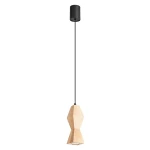 Kubbe lampa wisząca GU10 czarna jasne drewno SL.2030