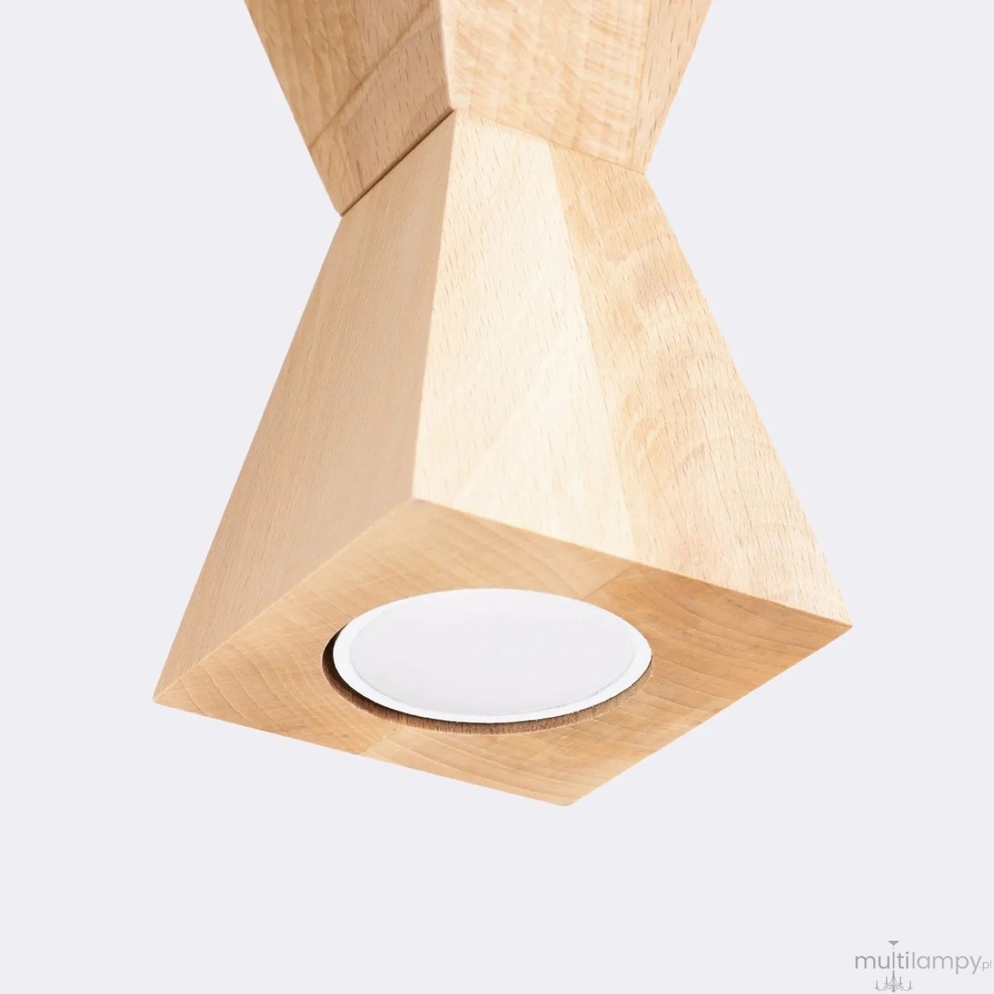 Kubbe lampa wisząca GU10 czarna jasne drewno SL.2031