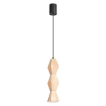 Kubbe lampa wisząca GU10 czarna jasne drewno SL.2031