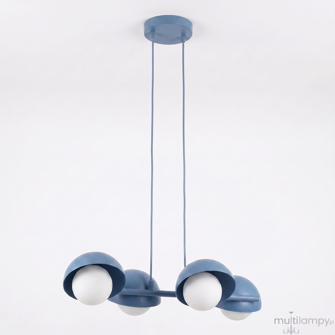 Boom lampa wisząca 4xG9 niebieska 1833/4