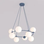 Azura lampa wisząca 8xE14 niebieska/biały 1830/8