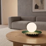 Umbra lampka stołowa 1xG9 zielona oliwka 1829/LN1