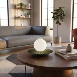 Umbra lampka stołowa 1xG9 zielona oliwka 1829/LN1