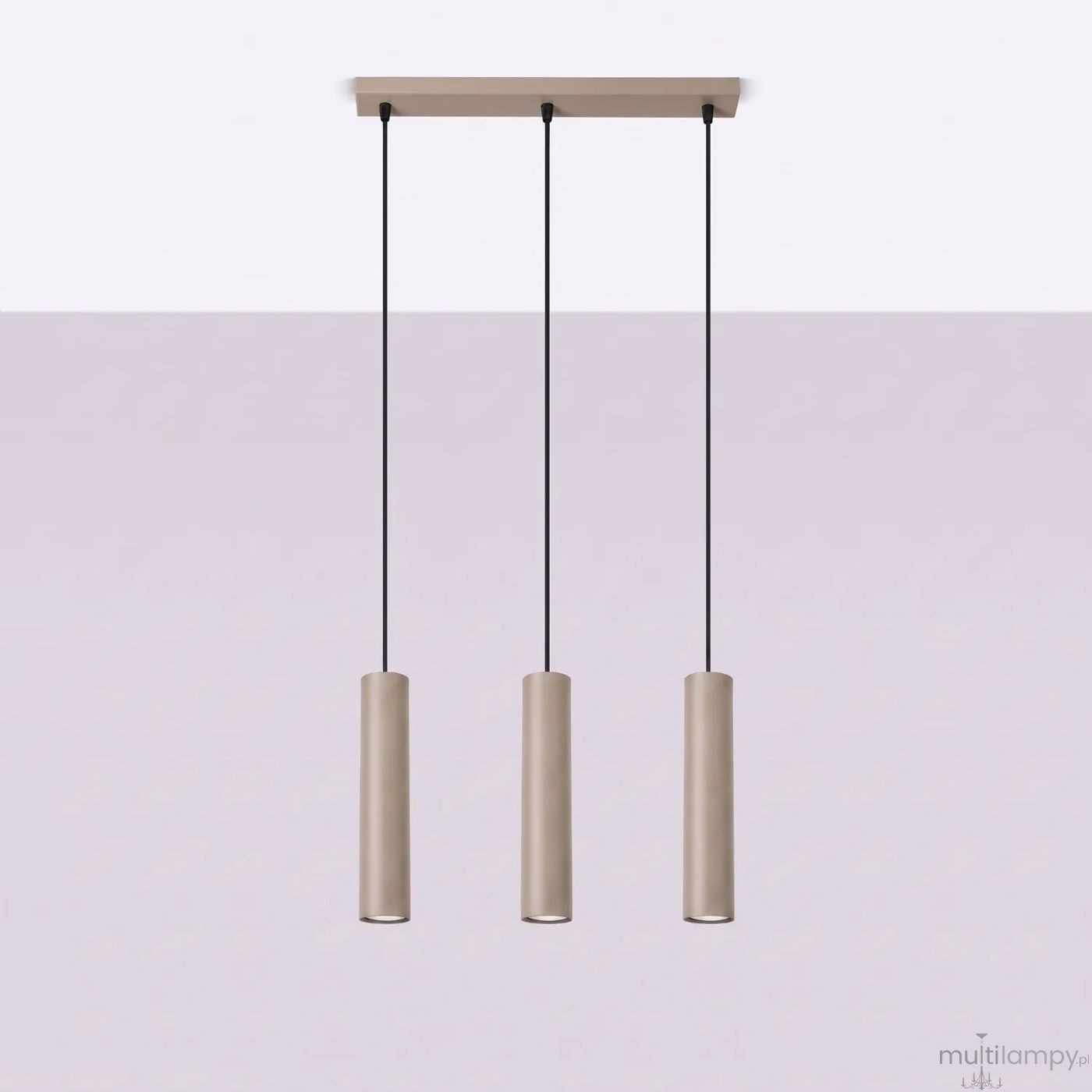Lagos lampa wisząca 3xGU10 taupe SL.2079