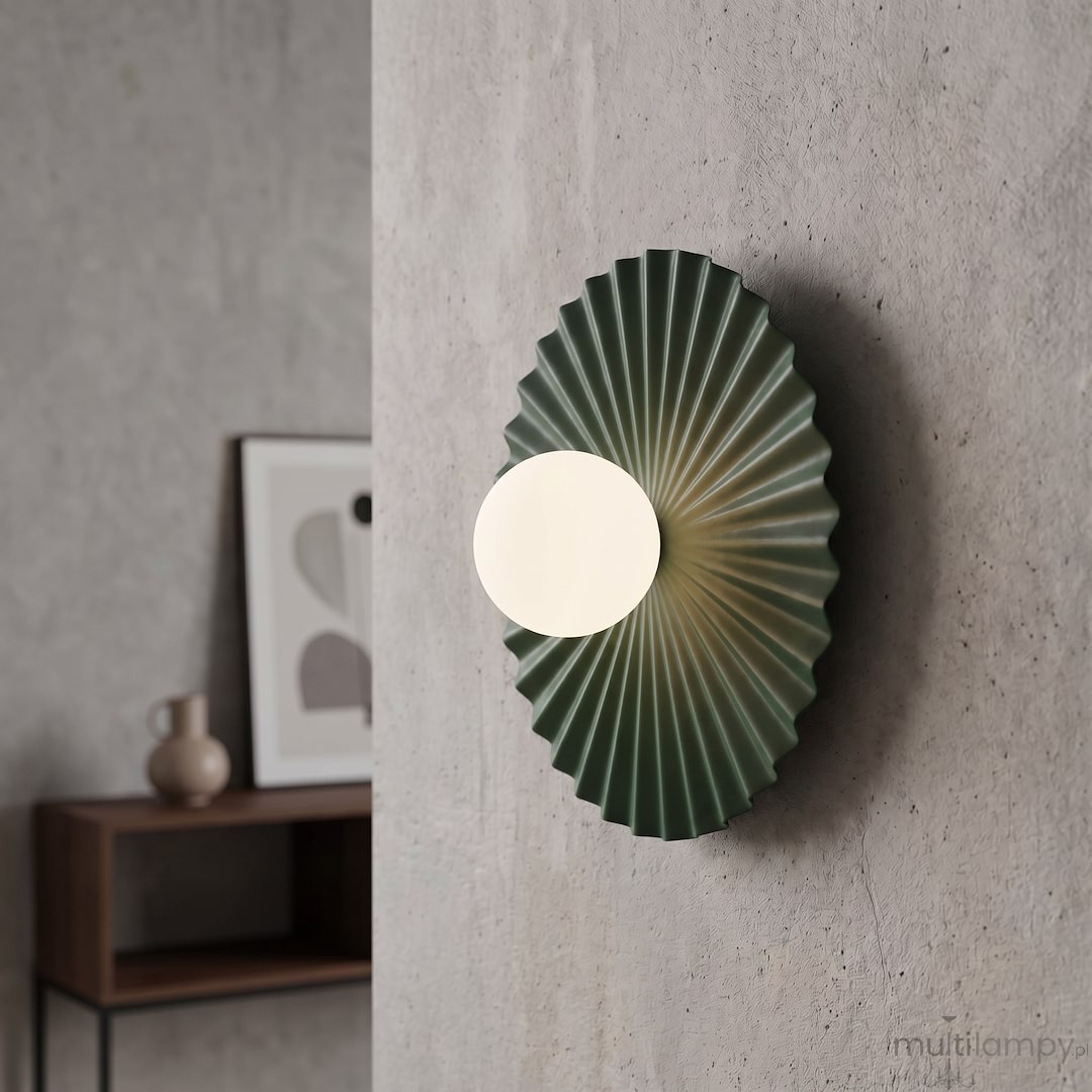Umbra L kinkiet 1xG9 zielona oliwka 1829/K1L