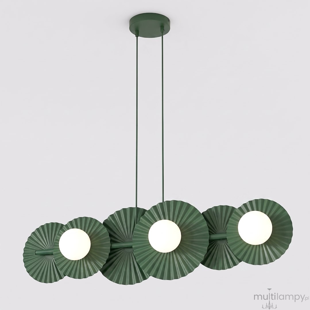 Umbra lampa wisząca 6xG9 zielona oliwka 1829/6