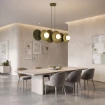 Umbra lampa wisząca 6xG9 zielona oliwka 1829/6