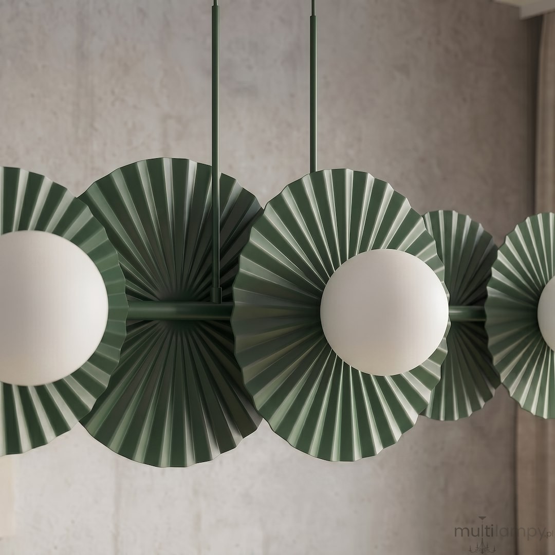 Umbra lampa wisząca 6xG9 zielona oliwka 1829/6