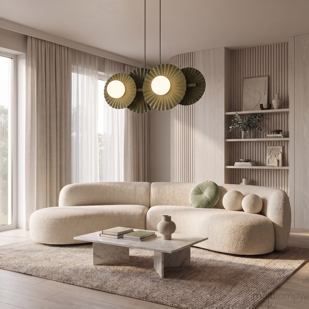 Umbra lampa wisząca 4xG9 zielona oliwka 1829/4