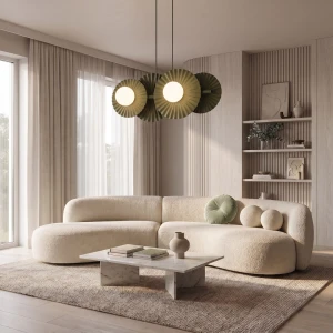 Umbra lampa wisząca 4xG9 zielona oliwka 1829/4