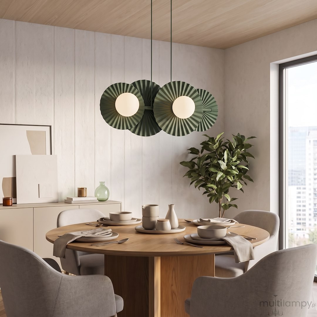 Umbra lampa wisząca 4xG9 zielona oliwka 1829/4