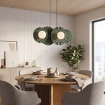 Umbra lampa wisząca 4xG9 zielona oliwka 1829/4
