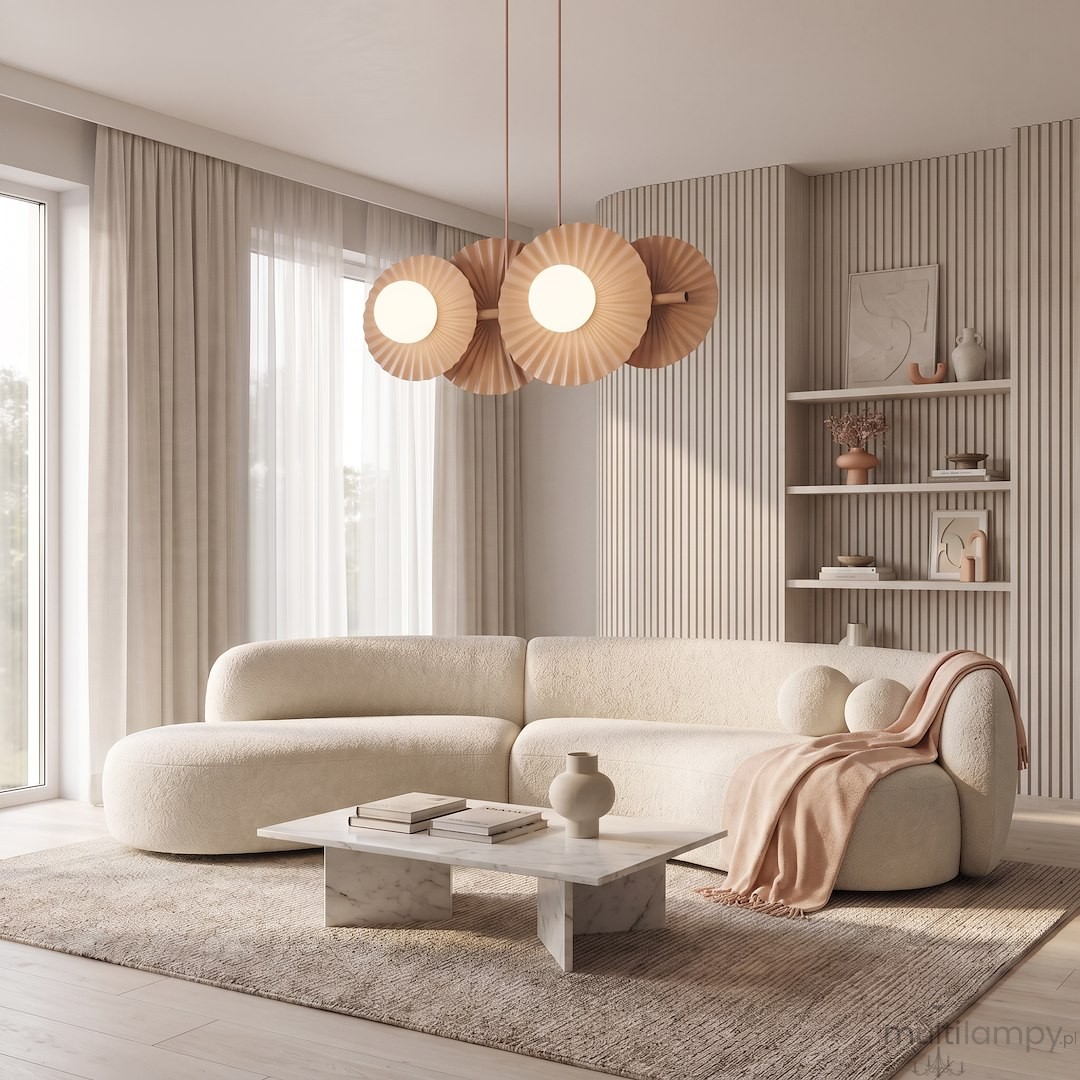 Umbra lampa wisząca 4xG9 koral 1828/4