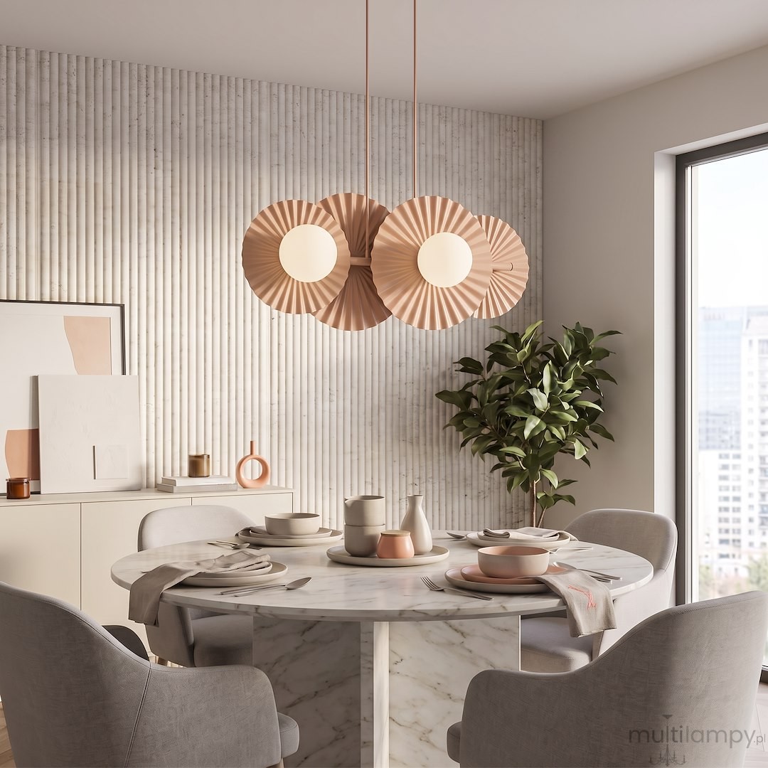 Umbra lampa wisząca 4xG9 koral 1828/4