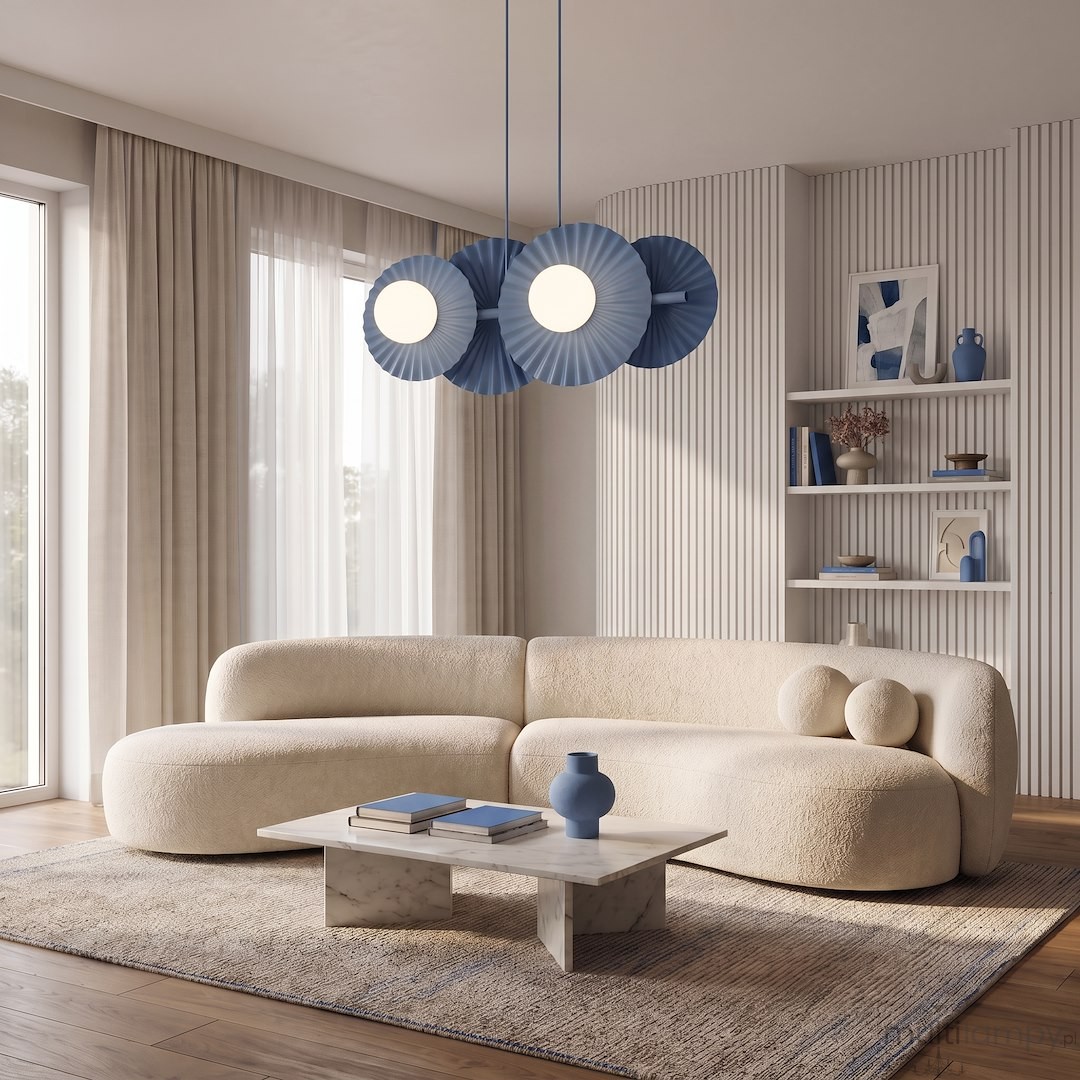 Umbra lampa wisząca 4xG9 niebieska 1827/4