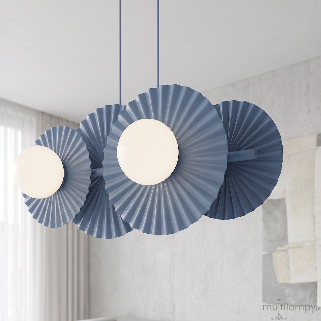 Umbra lampa wisząca 4xG9 niebieska 1827/4