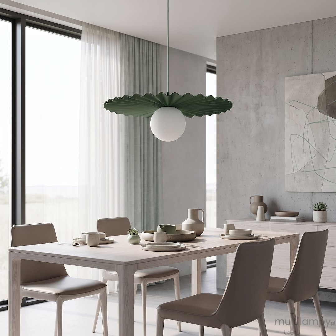 Umbra lampa wisząca 1xG9 zielona oliwka 1829/1