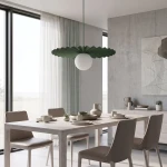 Umbra lampa wisząca 1xG9 zielona oliwka 1829/1