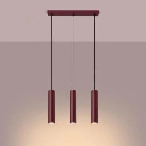 Lagos lampa wisząca 3xGU10 burgund SL.2082