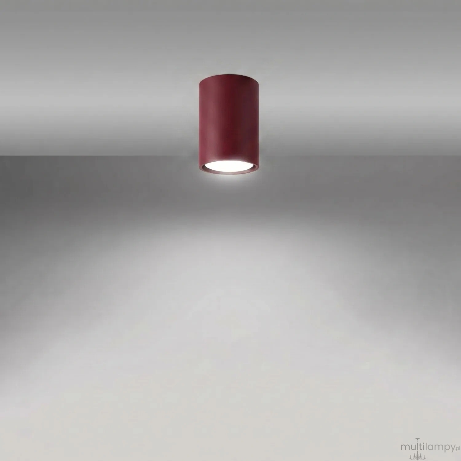 Lagos H10 lampa sufitowa GU10 burgund SL.2069