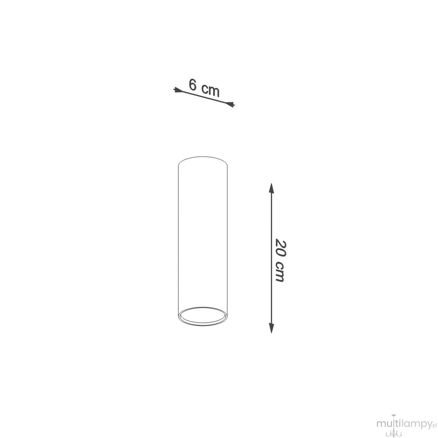 Lagos H20 lampa sufitowa GU10 burgund SL.2075