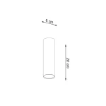 Lagos H20 lampa sufitowa GU10 burgund SL.2075