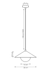 Mono D30 lampa wisząca 1xE14 biała 1779/1S
