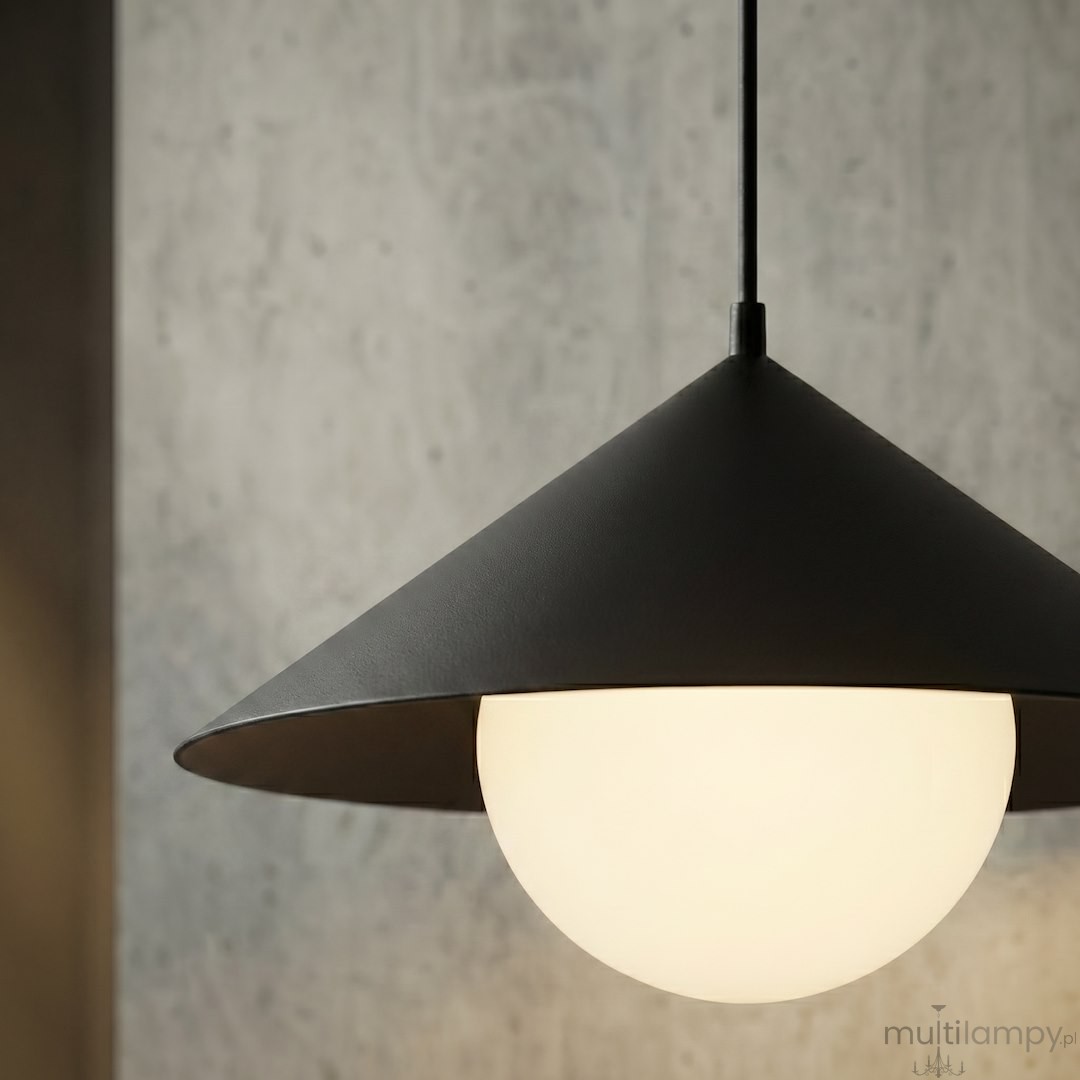 Mono D30 lampa wisząca 1xE14 czarna/biały 1722/1S