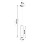 Lagos lampa wisząca GU10 ultramaryna SL.2084