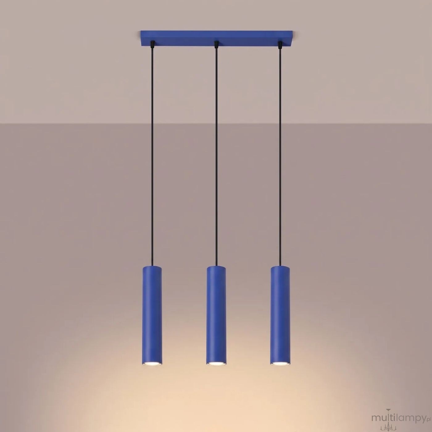 Lagos lampa wisząca 3xGU10 ultramaryna SL.2085