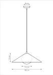 Mono D40 lampa wisząca 1xE14 czarna/biały 1722/1M